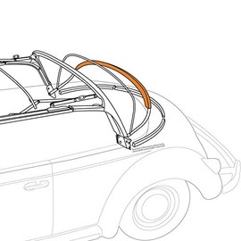 1952-1964 ACVW Beetle Convertible Synthetic Bow Above Rear Window 323670 OEM# 151871093