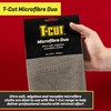 T-Cut Microfibre Cloths Duo, Reusable, Washable Car Cleaning Cloth, Lint