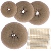 Teenitor Hair Bun Shaper Set, 4pcs Hair Donut Bun Maker(Extra-large,