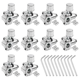 Gosknor 10pcs BPV-31 Bullet Piercing Valve & 10 Hex Key & 20 Adapter, Refrigerator Line Tap Valve Compatible with 1/4" 5/16" 3/8" Outer Diameter Pipes Replace TJ90BPV31,AP4502525,BPV31D,GPV14,MPV31