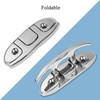 Marine Grade Boat Folding Cleat 6 inch 316 Stainless Steel,