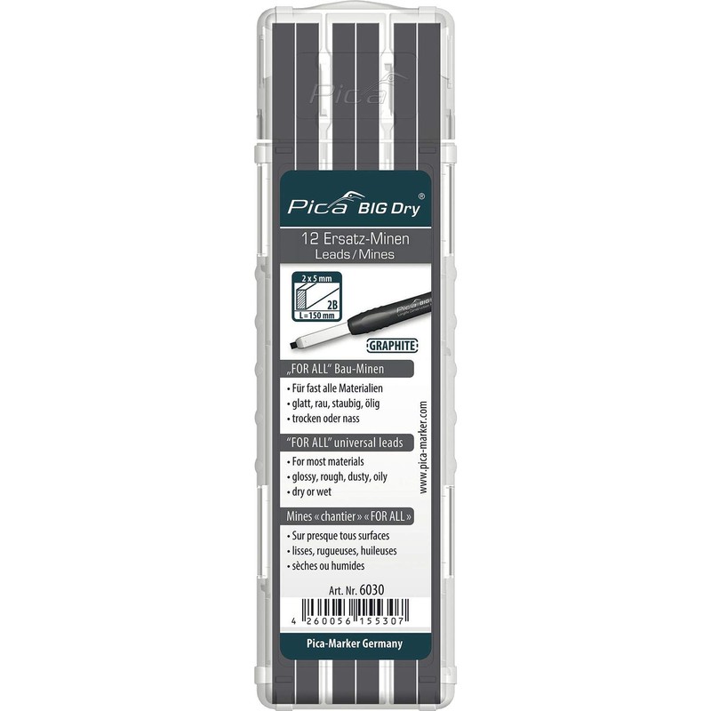 Pica Big Dry Pica Set Room Man Pencil with 12
