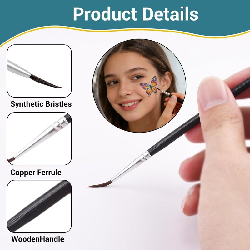 30 Pcs Fine Detail Paint Brush Set, Fine Paint Brushes