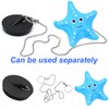 MAIXINNEW Bath Plug with Chain 45mm, Rubber Floating Bath Tub