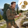 Harnovlis Luminous Navigation Compass Metal Pocket Compass with Whistle for