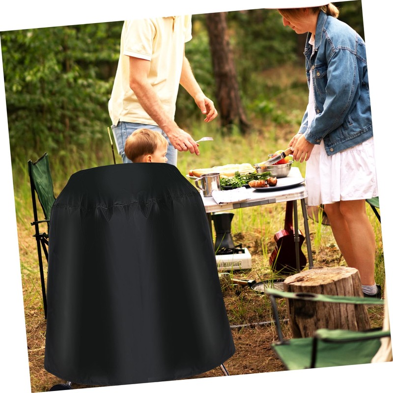Mipcase BBQ Grill Cover Outdoor Round Fire Pit Protector for