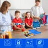 MaMix Stainless Steel Kids Lunch Box, 3 Compartments Leak-Proof Bento