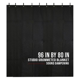 Large Sound Dampening Blanket 96" x 80" Heavy Duty Soundproof Blanket Noise Cancelling Studio Sound Absorption Curtain,Light Blocker,Acoustic Sound Treatment - BoxerTool