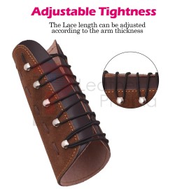 Leather Phobia Archery Leather Arm Guard Protector Traditional Forearm Guard Hunting Arrow Bow