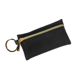 Giselle Key Case, Coin Purse, Small Item, Miraculous Ring, Smart Key Case, Keyless Case, Key Ring, Mini Pouch, Women's, Men's, black (metal fitting)