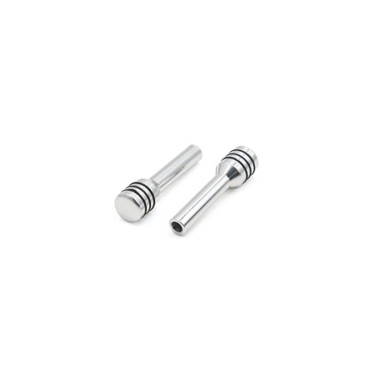 uxcell 4 Pcs M4 Thread Silver Tone Metal Front Rear