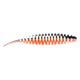 Trout Master Worm Flexible UV-Active Trout Bait with Garlic Flavour, Durable Rubber Bait, Fishing Accessories, Trout Bait, Rubber Fish, Bass Bait, Fishing (Turbo)