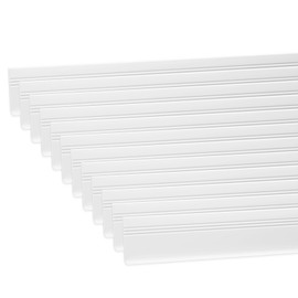 Duzzy 40 Feet Baseboard Trim, Hard Vinyl Baseboard Molding Trim, Skirting Base Cover for Floor (White)