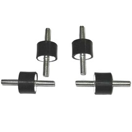 4pcs M8x20 D30xH30 Rubber Isolation Mounts, Anti Vibration Isolation Mounts, Cylindrical Rubber Mounts Shock Absorber Steering Damper for Car Boat Motor Bobbins
