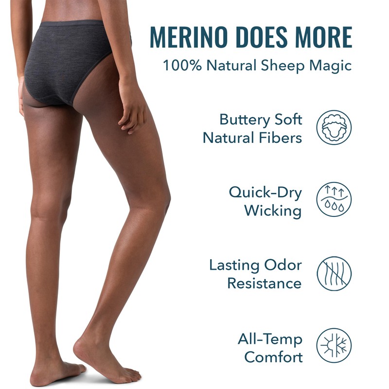 Woolly - Bikini de lana merino para mujer, certificado RWS,