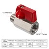 PATIKIL 1/4 NPT Ball Valve Ball Valve Brass Mini Ball