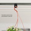 50 PCS Plastic Greenhouse Hook Plant Flower Hanger (Black)