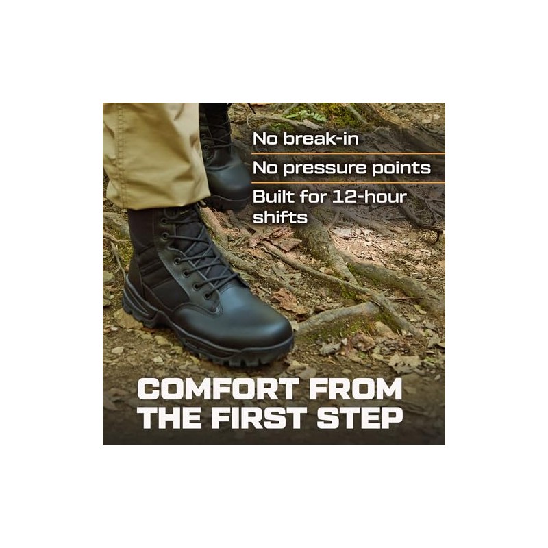 Maelstrom TAC FORCE botas de trabajo tácticas militares, con cierre,