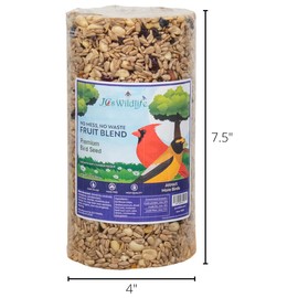 JCs Wildlife Wild Bird Blend Premium Bird Seed Large Cylinder, 3.75 lb (2 Cylinder)