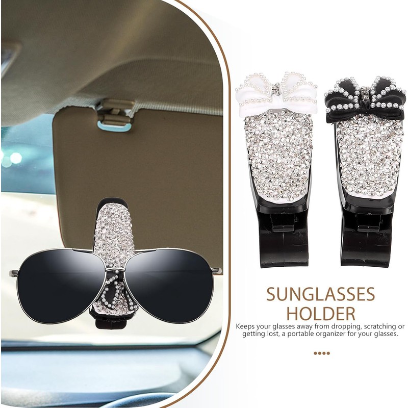 Healifty Clip para Visera de Gafas de Sol para Coche,