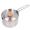 1000ml Camping Pot Stainless Steel Portable Outdoor Tea Coffee Pot