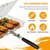 Grill Basket for Outdoor with Removable Handle,Stainless Steel BBQ Camping