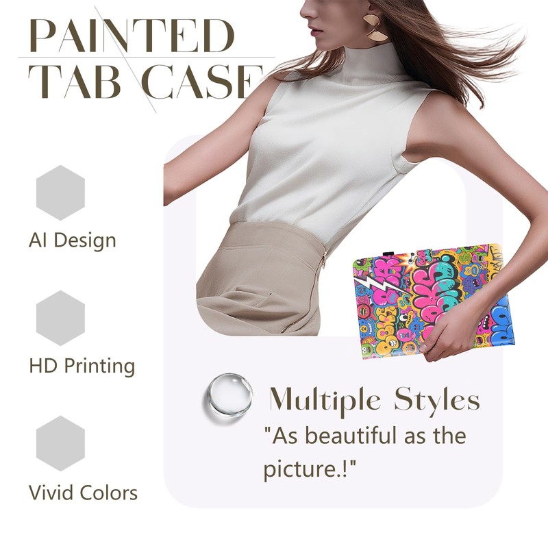 Bemoloon PU Universal Case for 10 Inch Tablet with Vivid