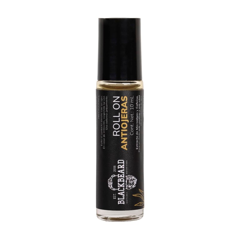 Blackbeard Antiojeras Roll-On para Ojos con Niacinamida, Ácido Hialurónico, Cafeína