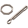 KOYOKOMA Key Ring, Keychain, Hook, Ring, Clip, Titanium Alloy, Keys,