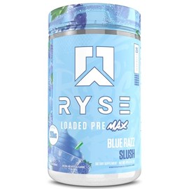 RYSE Loaded Pre Max – Blue Razz Slush – 25 Servings