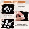 BOHUIZ 30 Pcs Salt and Pepper Stoppers Plugs, Silicone Salt