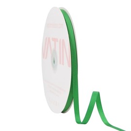 VATIN Solid 6 mm X 45 Metres Emerald Green Grosgrain Ribbon 45 Metres Each Roll Perfect for Crafts, Wedding Decor, DIY Hair Accessories, Sewing, Gift Package Wrapping and More