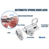 Litensh Self-Closing Latch, Spring Door Lock Latch，Resilient Bolt Latch, Spring