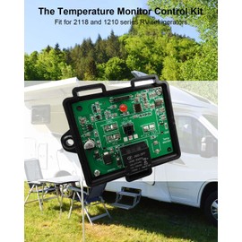HUQUZN Temp Monitor Control Kit with Waterproof Box Fit for Norcold 2118 and 1210 Series, RV Refrigerator Overheat Sensor Replace 637360
