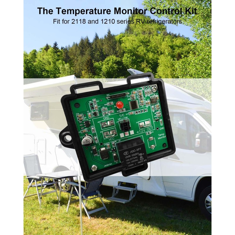 HUQUZN Temp Monitor Control Kit with Waterproof Box Fit for