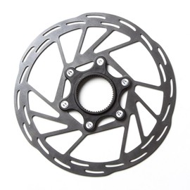 Clarks Cycle Systems A1 Black Centrelock Disc Brake Rotor, Silver/Black, 203mm