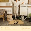 BAYOGITA Funny Dachshund Welcome Mat for Front Door, Don't Trip