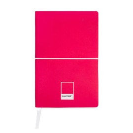 PANTONE™ Urban Notebook 13 x 20 cm for Back to School with 192 Lined Pages, Soft Touch and Elastic Flexible Cover, Calendar + Bookmark and Inner Pocket for Stationery and Stationery