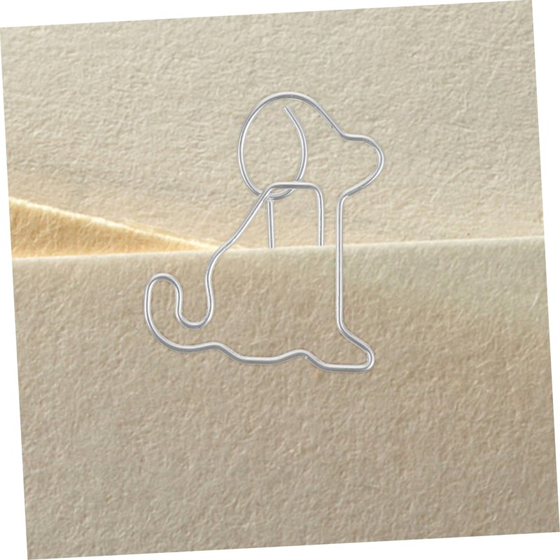 iplusmile 100pcs Creative Dog Shaped Paper Clips Small File Clips