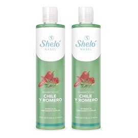 2 Shampoo Chile Y Romero Anti Caída Y Crecimiento Cabello