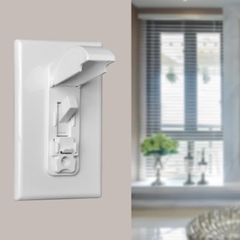 2 Pack Light Switch Guard Cover, Child proof Wall Switch Cover Guard for Toggle Light Switch Protects Your Lights or Circuits from being Accidentally Turned On or Off