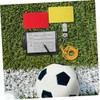 Outanaya Professional Soccer Referee Kit Cards Whistles Notepad Pen Wallet