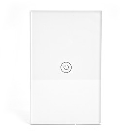 1 Way Smart Touch Switch Voice Control APP Remote Control Glass Wifi Light Switch for Google Home