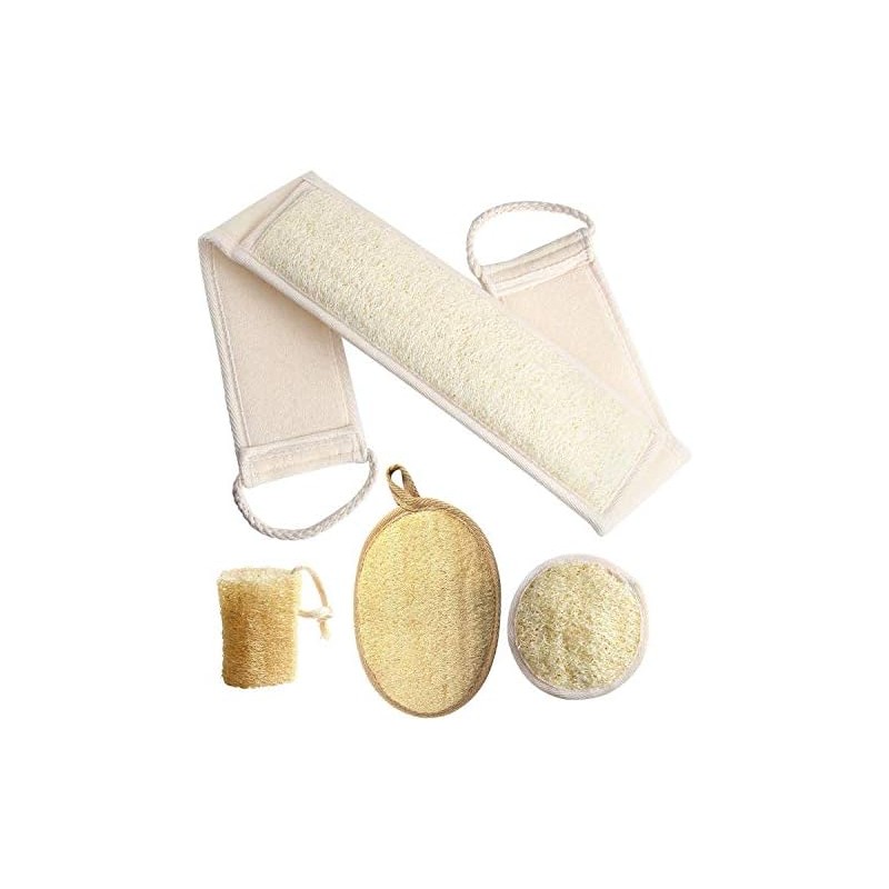 Esponja de Lufa Exfoliante FEBSNOW 4 pzas – Limpieza profunda