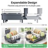 SAYZH Dish Drying Rack - Expandable Dish Rack for Kitchen