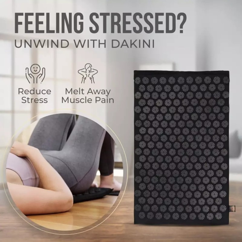 Dakini 미니 패드가 포함된 다키니 지압 매트 및 베개 세트