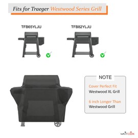 Grill Cover for Traeger Westwood & Westwood XL Wood Pellet Grill