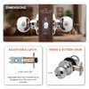 Copper Creek BK2040PS Ball Door Knob, Keyed Entry Function, 1