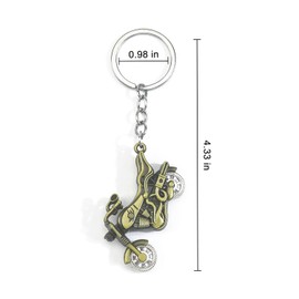 Motorrad Schlüsselanhänger, Metall Auto Keychain Anhänger Deko, Motorrad Geschenke für Männer, Glücksbringer, Führerschein Bestanden Geschenk