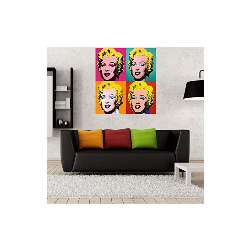 French Unicorn Poster Andy Warhol Portrait Quadritical Marilyn Monroe Pop